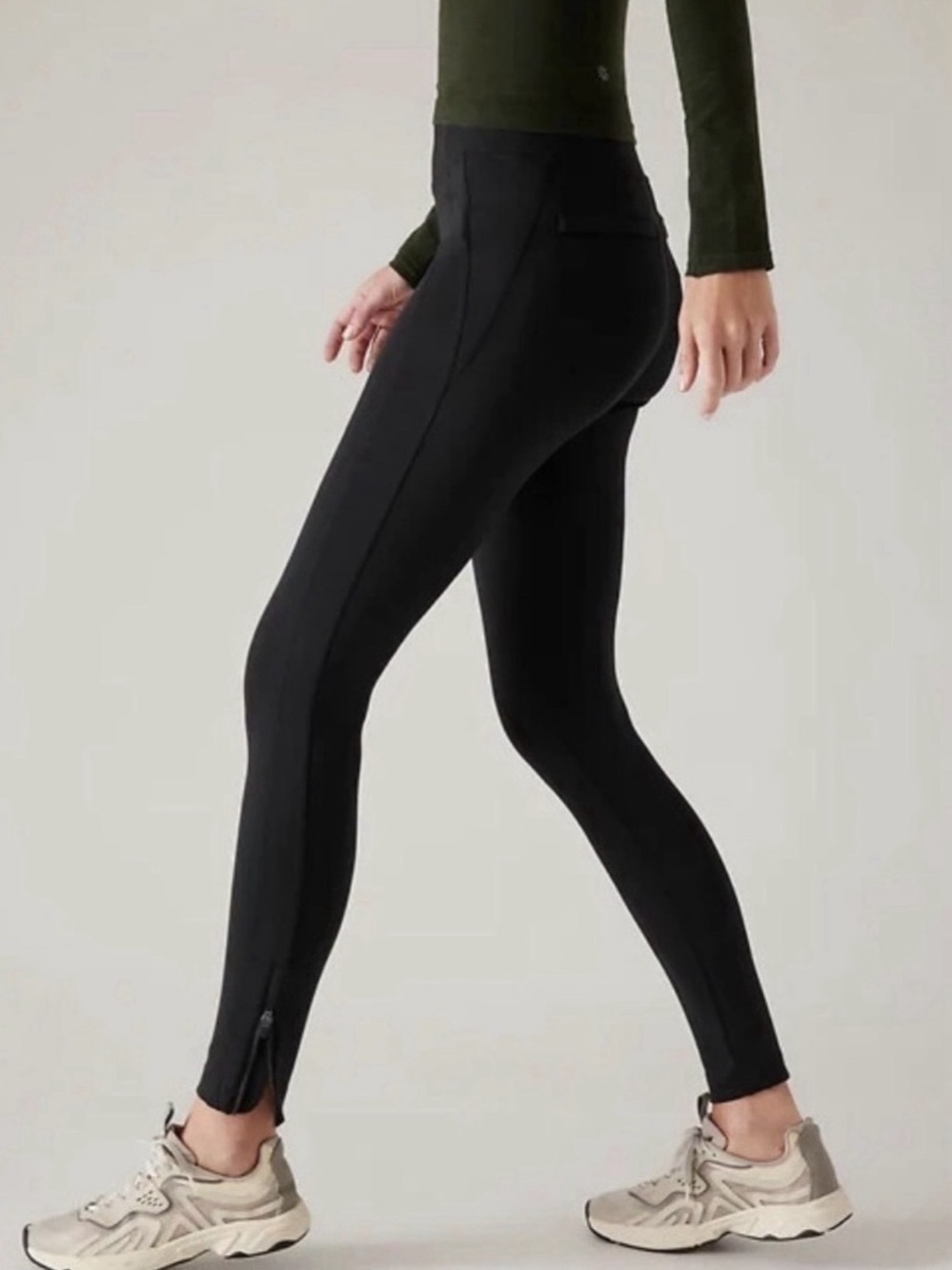 Athleta Delancey Skyline Tight Black Leggings Size Large NWT